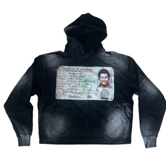 “DA PLUG” Escobar crop hoodie